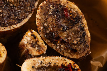 Homemade Roasted Beef Bone Marrowの写真素材