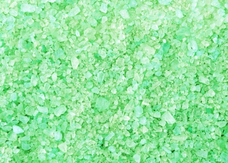 spa green bath salt crystals background texture macroの写真素材