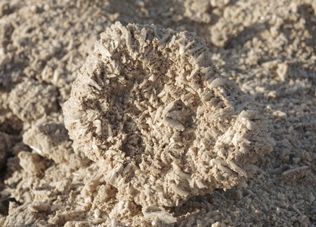 Sea salt prism in the Salinas del Janubio sea salt manufacture, Lanzarote, Canary Islandsの写真素材