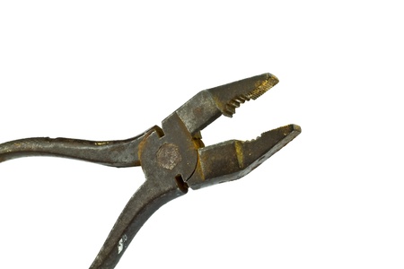 Tools that have past the test of time and still going. Rusty old pliers.の写真素材