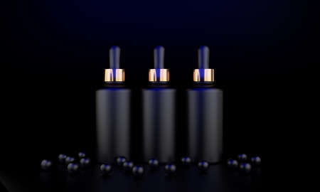 Serum for the face. Skin care. Cosmetics. 3d rendering