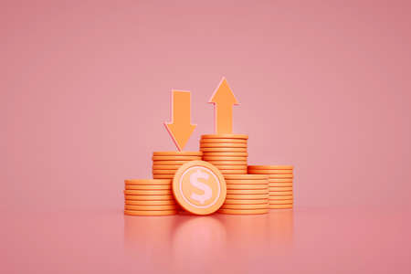 bitcoin golden coin. digital currency. Cryptocurrency concept. Money and finance symbol. 3d rendering.の写真素材