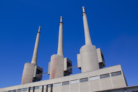 Thermal power plant in Sant Adria Barcelona, Catalonia, Spain