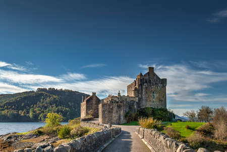 castle of Eilan Donan in the Scottish highlands - United Kingdom.-のeditorial素材