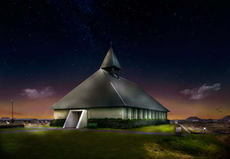 Church of ÃorlÃ¡kskirkja in iceland - Ãlfus municipality - SuÃ°urlandの写真素材