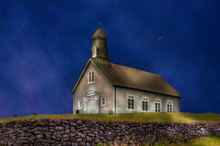 Church of Strandarkirkja - SveitarfÃ©lagiÃ° Ãlfus - SuÃ°urland - Icelandの写真素材