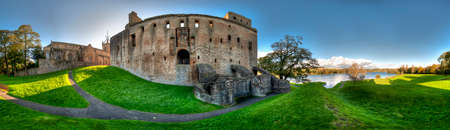 Linlithgow Palace in the town of Linlithgow, West Lothian, Scotland. UKのeditorial素材