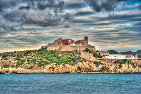 Walled city with the Castle of Ibiza