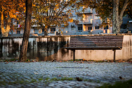 City benchの写真素材