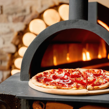 rustic pizzaの写真素材