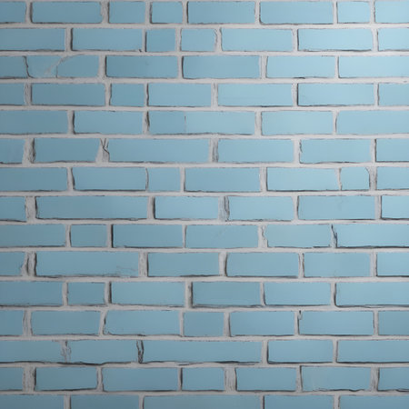 blue brick wall background. Blue brick wall texture background. White brick wall with blue bricks.の素材