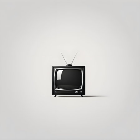 Retro TV on white background. Vector illustration. Eps 10.の素材