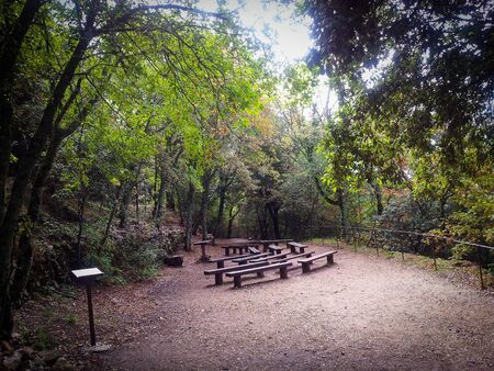 little church in a open space in Mount Subasio, Assisi, Italy