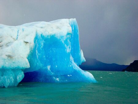 Iceberg in beautiful lake in Patagonia Argentinaの写真素材