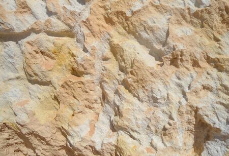 Famous beach of Canoa Quebrada in Brazil with sand colors texturesの写真素材