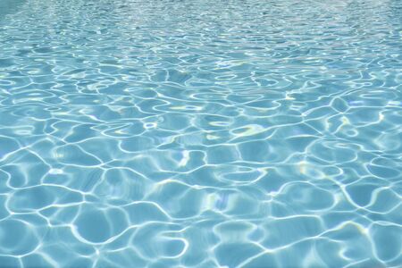 Swimming pool with clear blue water