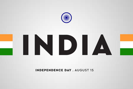 Independence day of India. India flag, National Day on 15 of August background, card, poster or...
