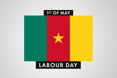 Cameroon Labor Day. International World Workers Day of Cameroon background, banner or posterの写真素材