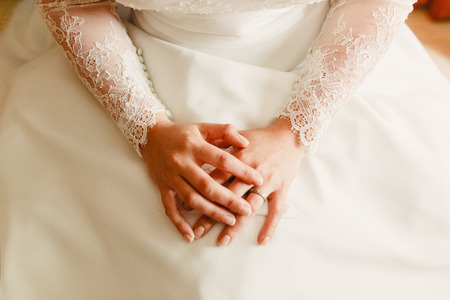 Bride handsの写真素材