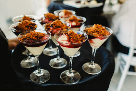 Main dish of a wedding menu