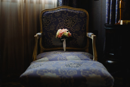 Colorful bridal bouquetの写真素材