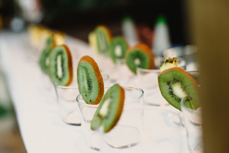 Appetizers of a wedding menuの写真素材