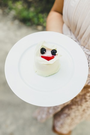 Cold desserts and wedding cakesの写真素材