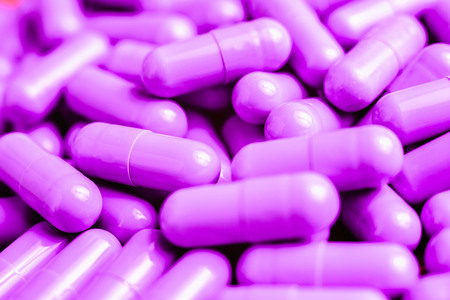Alternative medicine pills and medicinal plants to improve healthの写真素材