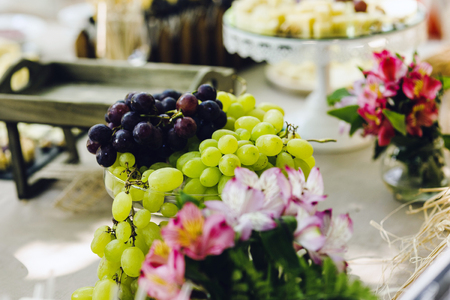 Appetizers in a Mediterranean wedding, a single-bite snackの写真素材