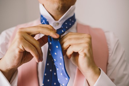 man suit with elegant tie