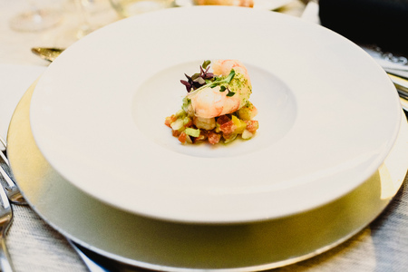 Main dish during an event or weddingの写真素材