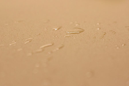 Drops of water and splashes in a kitchenの写真素材