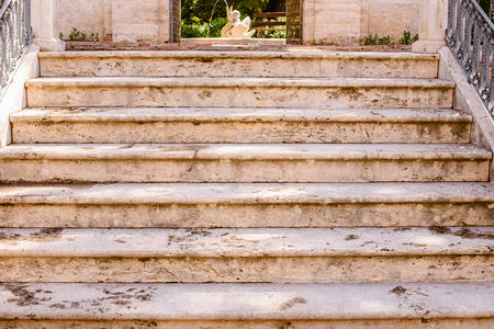 Stone staircase in mediterranean palace