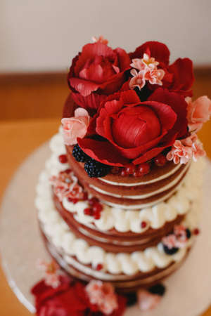 Delicious real wedding cake