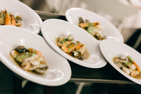 Main dish of a wedding menuの写真素材