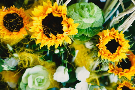 Colorful isolated bridal bouquet for a wedding