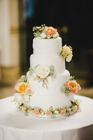 Delicious real wedding cake