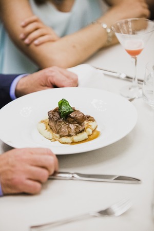 Main dish during an event or weddingの写真素材