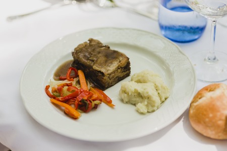 Main dish during an event or weddingの写真素材