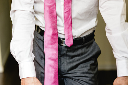 man suit with elegant tieの写真素材