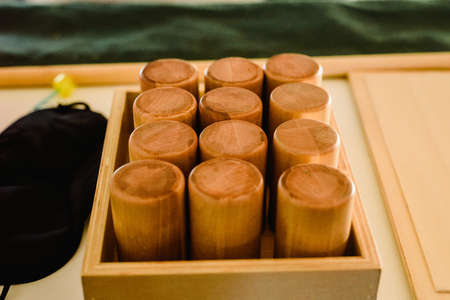 Geometry and mathematics materials in a Montessori classroom