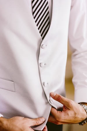 man suit with elegant tieの写真素材