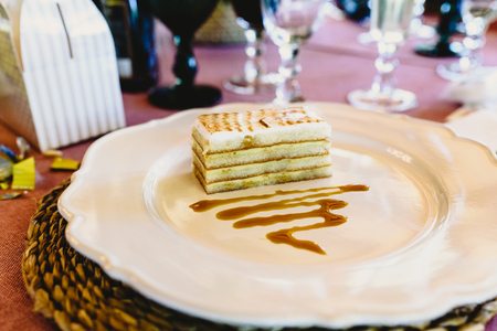 Ice cold dessert for a wedding.の写真素材