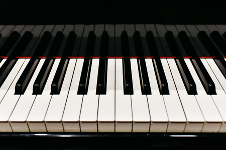 Detail of the keys of a piano.の写真素材