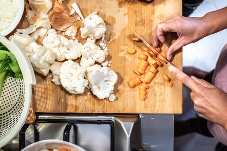 Ingredients to prepare a rich meal manipulated.の写真素材