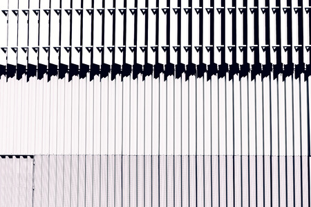 Background of a metal wall with white lines.の写真素材