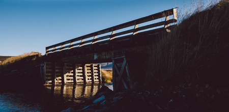 Bridges to cross the rivers that cross the whole island of Iceland during a tour of tourism.の写真素材