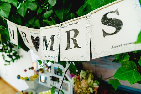 Poster of Mr and Mrs in a wedding.