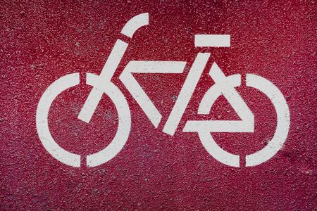 Symbol of a bicycle indicating a bike lane to pedal safely.
