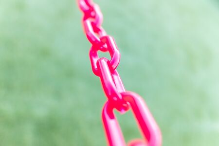 Conceptual image of limits and chains.の写真素材